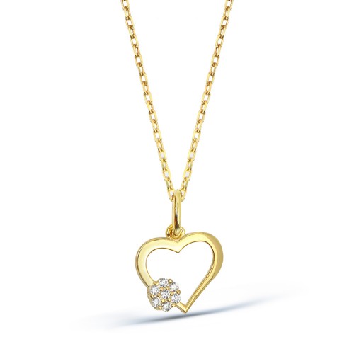 Heart Necklase - 8K Gold